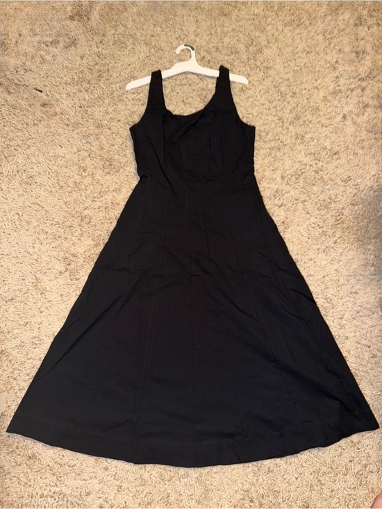a new day Dresses & Skirts - Classic Black Sleeveless A-Line Dress with pockets midi length